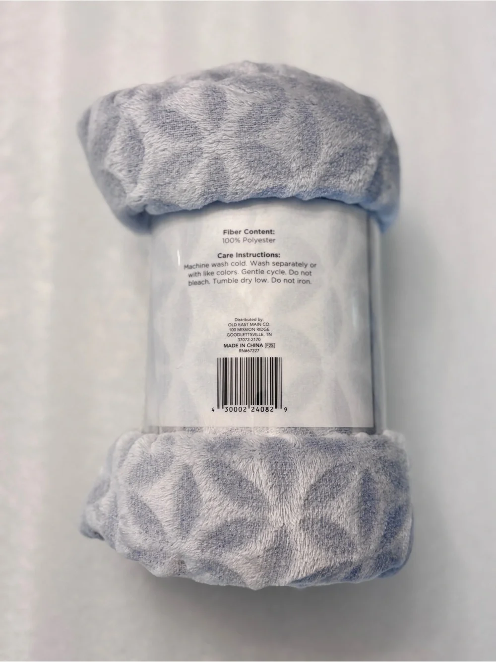 Comfort Bay Super Soft Throw - Light Blue Gray